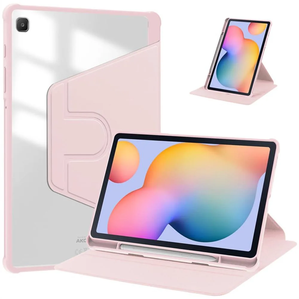 Timoom Timoom 360° Rotatable Hard Clear Back Cover Pink 10.4" Tab S6 Lite — product photo