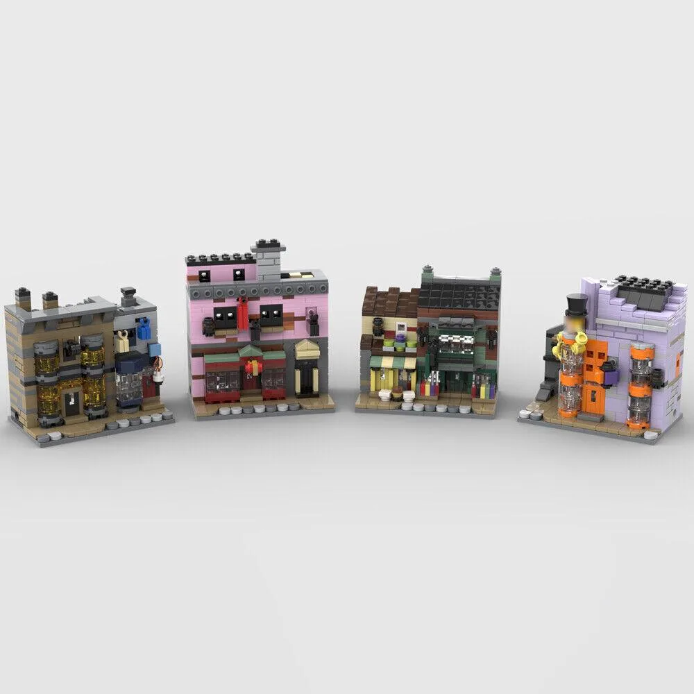 ZITIANYOUBUILD ZITIANYOUBUILD MOC-117013 4-in-1 Magic Shop Ice Cream Parlour 1617 Parts — product photo