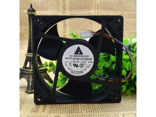 Fans Fans EFB1312SHEAppearance 127×127×38mm 12V 2.76A 4500RPM 200CFM case fan — product photo