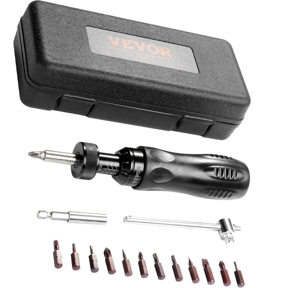 VEVOR VEVOR Torque Screwdriver 10-70 in-lbs 1/4" Drive with Bits &amp; Case — product photo
