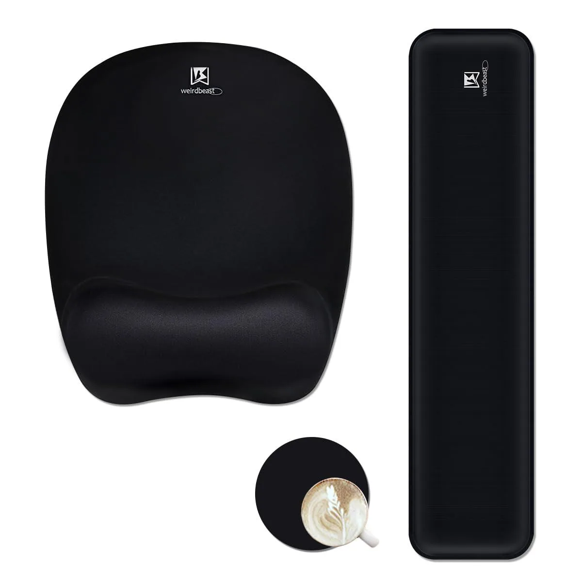  Keychron WB WEIRDBEAST99 Mouse Pad Black 50 Inches 17.21 x 9.4 x 1.3 inches 2mm Thickness — product photo