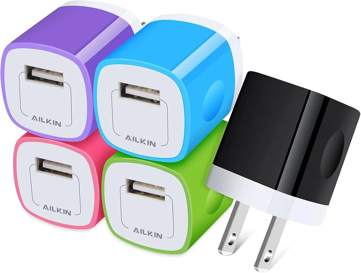 KINGARD KINGARD 5-Pack 1A USB Wall Charger — product photo