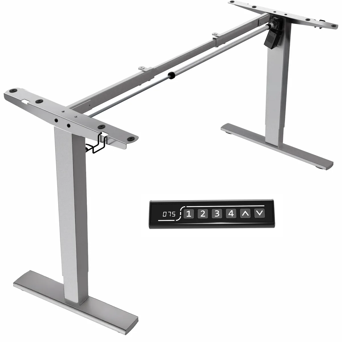 VIVO VIVO Gray Electric Standing Desk Frame Single Motor 220 lbs — product photo