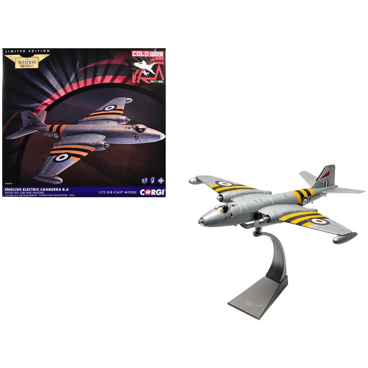 Corgi Corgi English Electric Canberra B.6 "Operation Musketeer" 1/72 Diecast Hobby Collectible — product photo