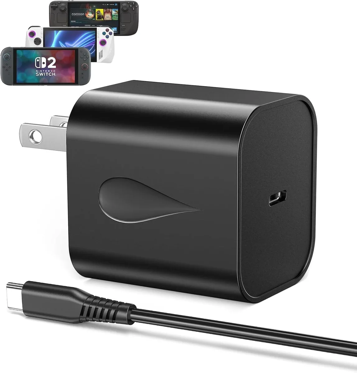 FLEANE FLEANE 60W USB-C PD 3.0 Charger with 5FT Cable — product photo