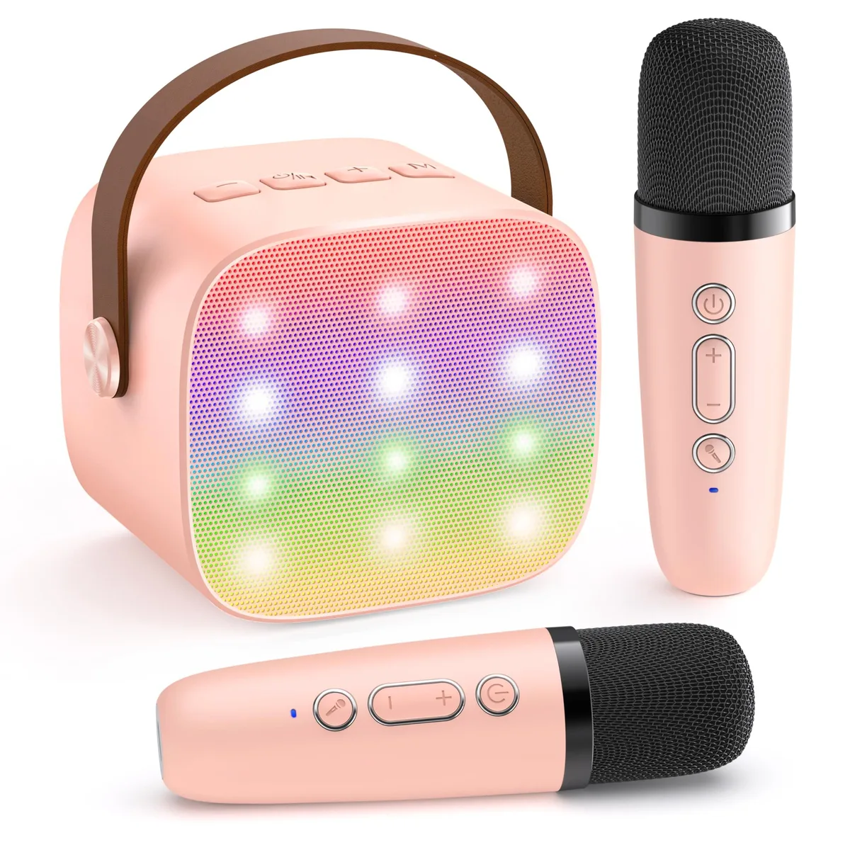  Mini Karaoke System K1-L P-ink 2 Wireless Mics 48h — product photo