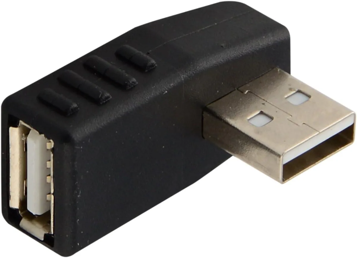 JacobsParts Inc. JacobsParts UBL-A USB 2.0 Right Angle Coupler Adapter — product photo