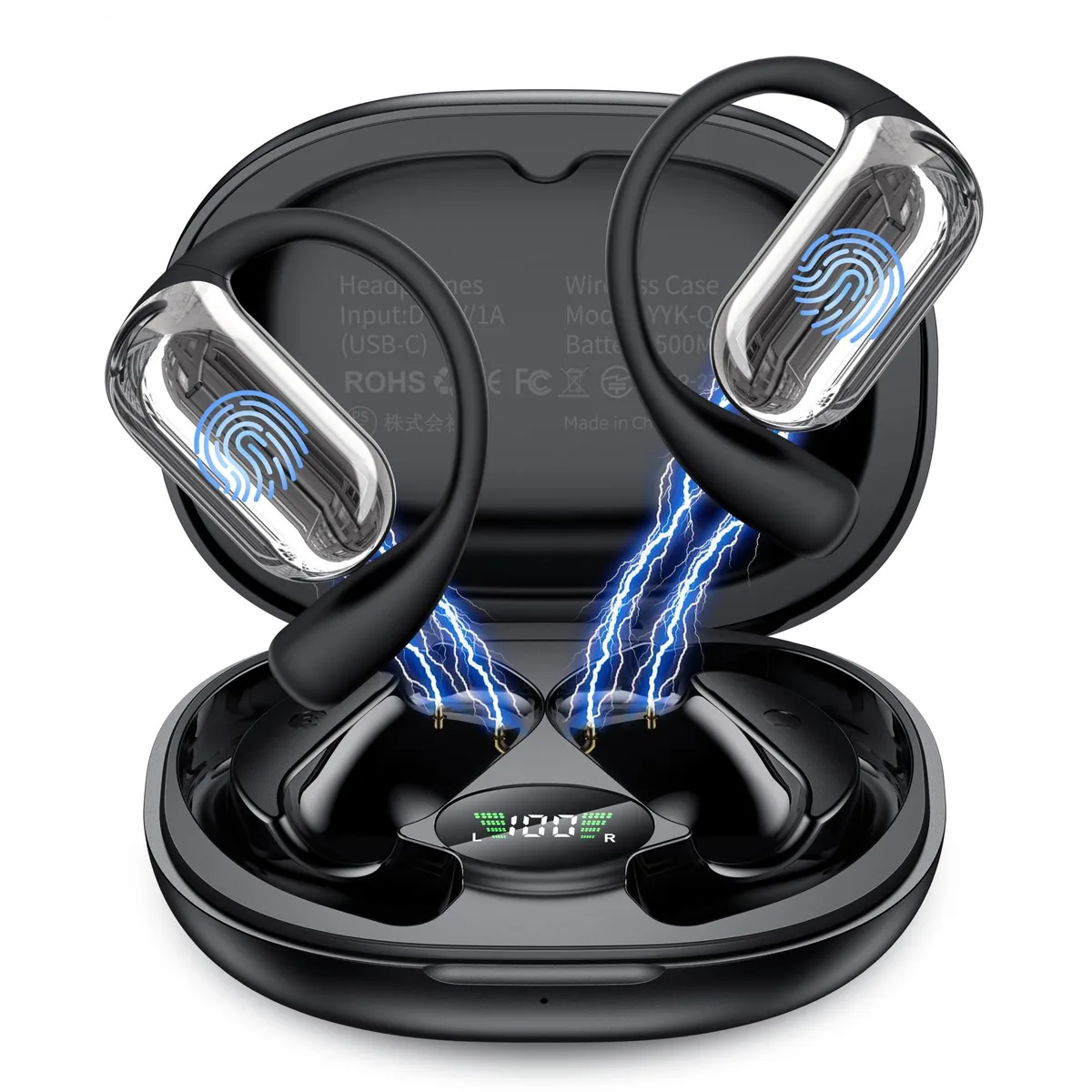  Philips WFL900/H Open Ear Headphones 80H 14.2mm Bluetooth 5.4 White — product photo