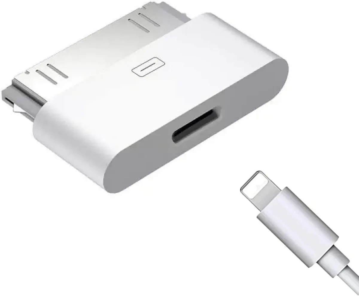 Boxwave Boxwave Lightning to 30 Pin Adapter 30 Pin Male to Lightning Female No Audio — product photo