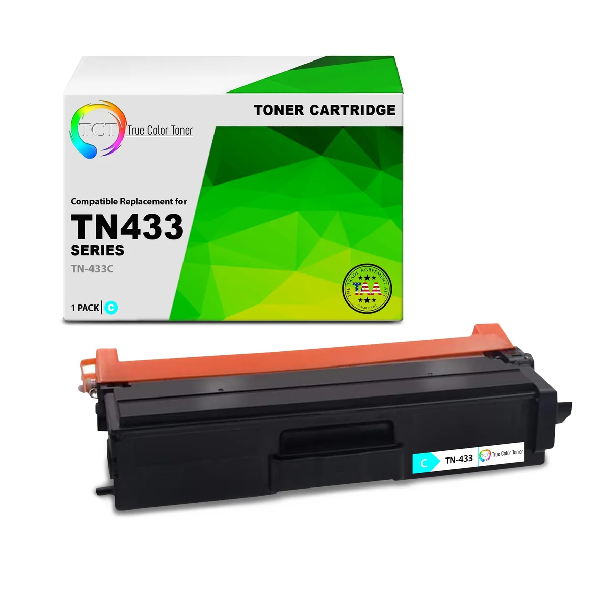 True Color Toner True Color Toner TN-433C Cyan toner cartridge 4000 pages — product photo