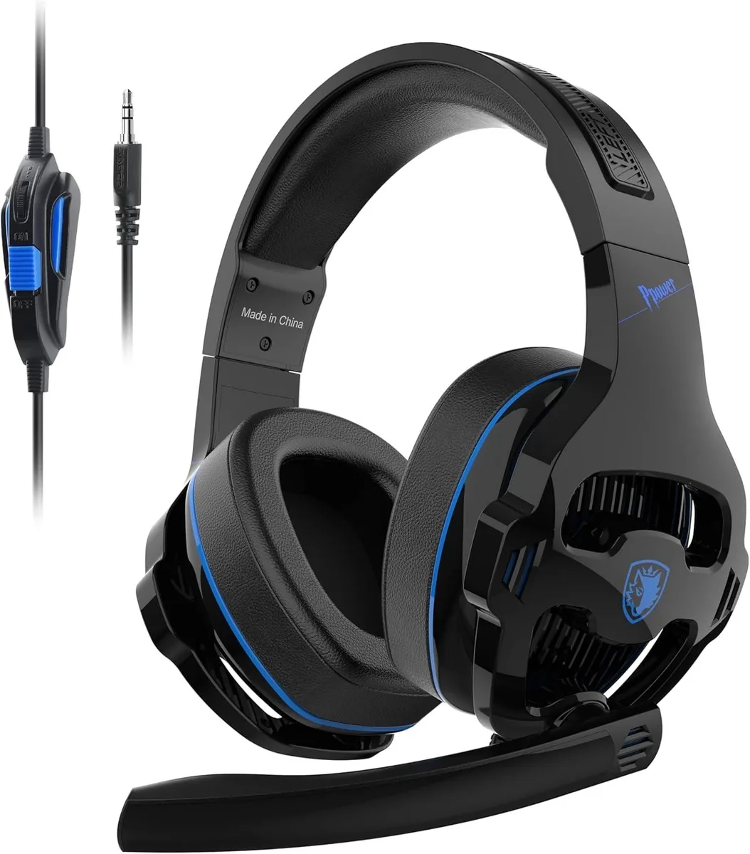  BAIHUAFRU Sa726 Gaming Headset Black Blue — product photo