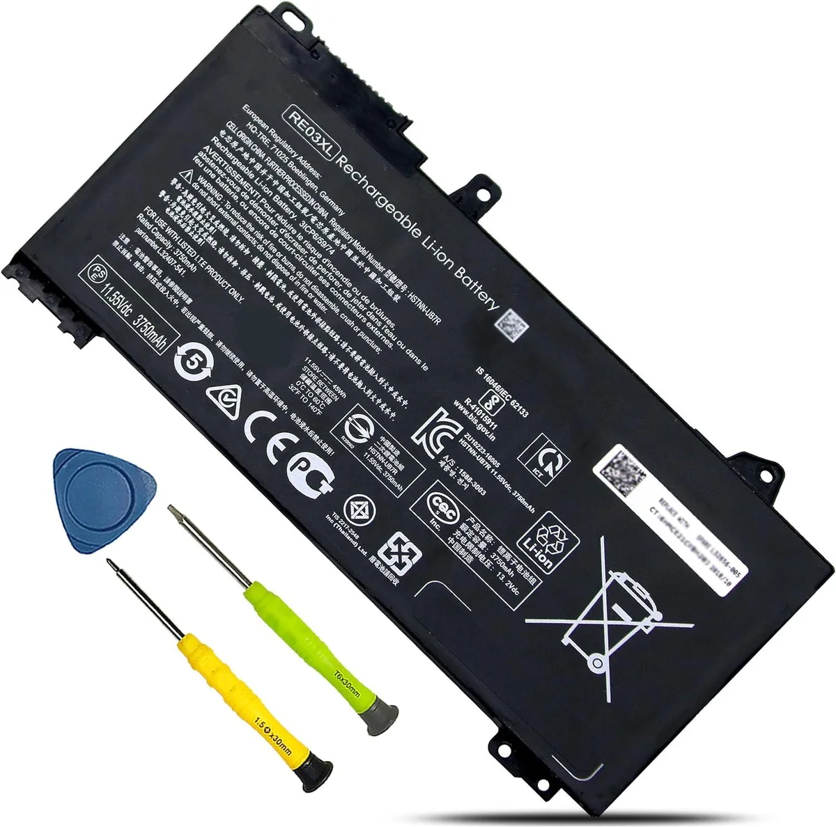 PISKEKAT PISKEKAT RE03XL 45Wh 11.55V laptop battery — product photo