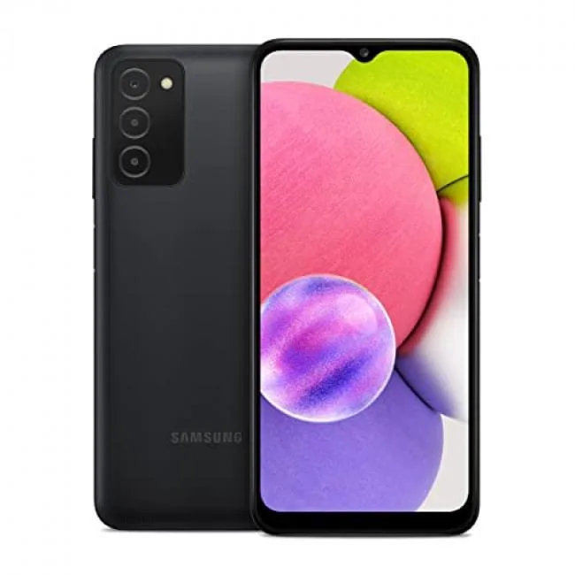 SAMSUNG SAMSUNG SM-A037UZKDXAA Galaxy A03s 3GB 32GB 6.5" Black cell phones - unlocked — product photo