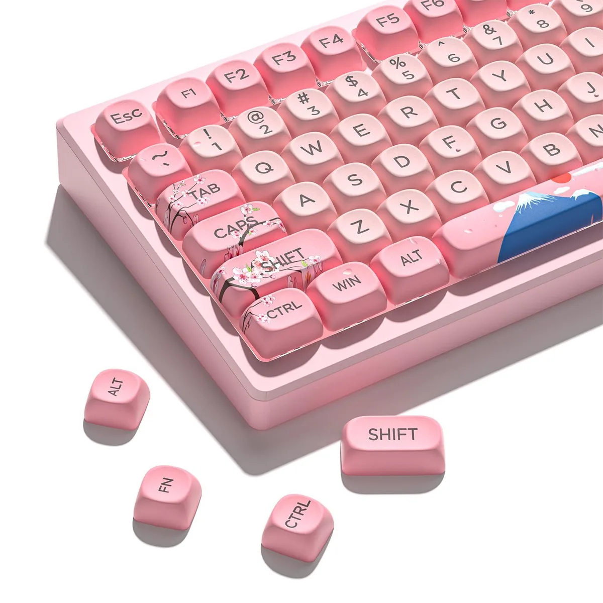 Womier Womier 131-Key MOA Cherry Blossom Keycap Set Pink — product photo