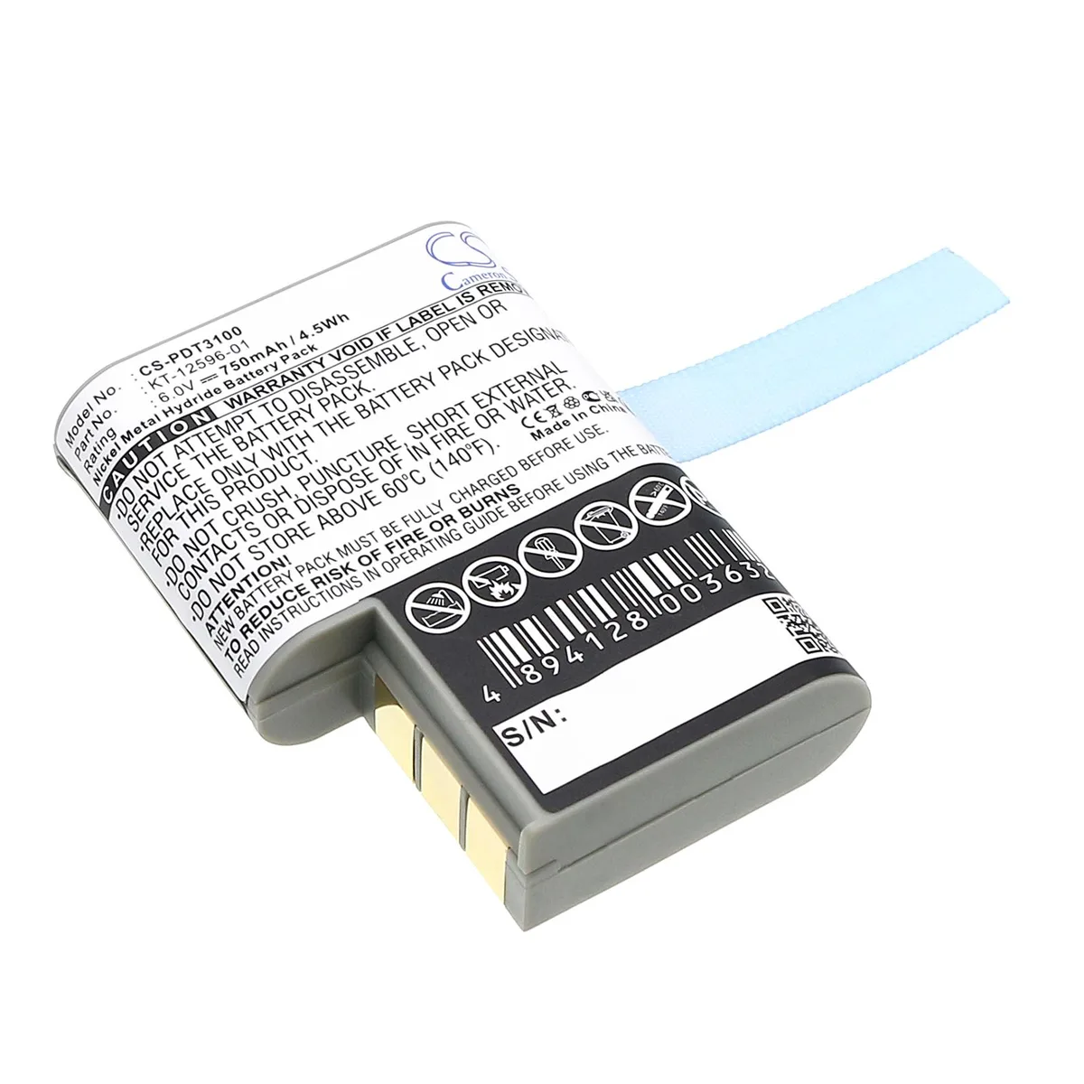 Estry Estry standard battery 750mAh 6.0V for PDT 3140 3100 3120 3110 — product photo
