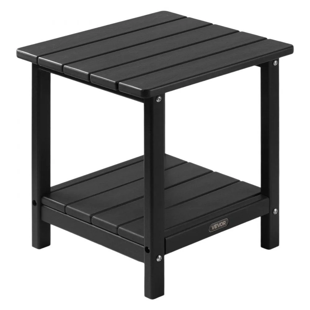 VEVOR VEVOR Outdoor Side Table FZ002-3 Black 17.72 x 14.96 x 17.32 in — product photo