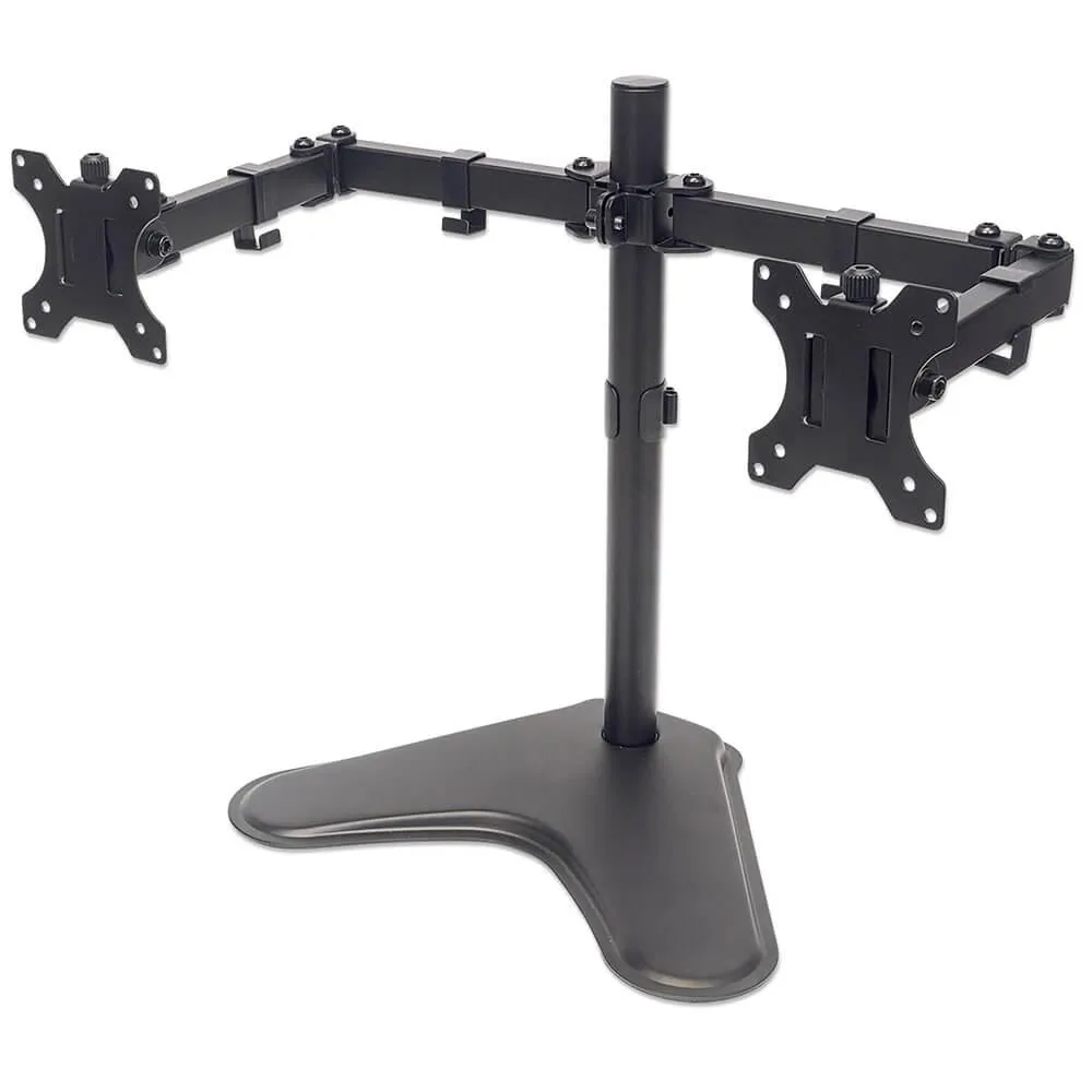 MANHATTAN MANHATTAN Universal Dual Monitor Stand Double-Link Swing Arms — product photo
