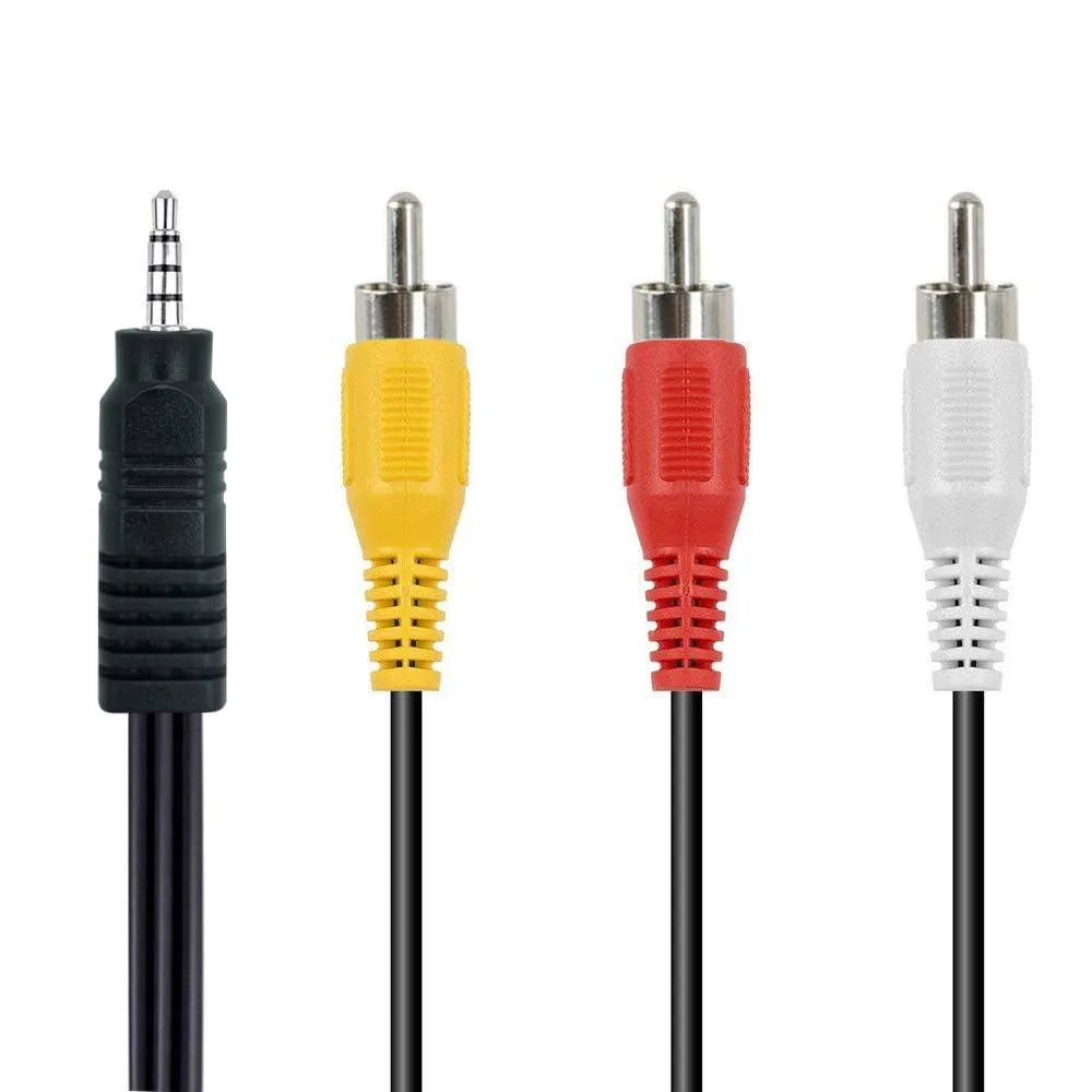 AITech 3.5MM-RCA 3.5mm to RCA Composite AV Cable 5FT — product photo