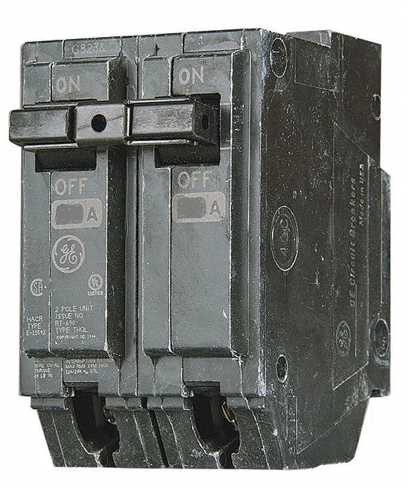 GE GE THQL21100 100 A 2-pole plug-in circuit breaker 120/240 V AC — product photo