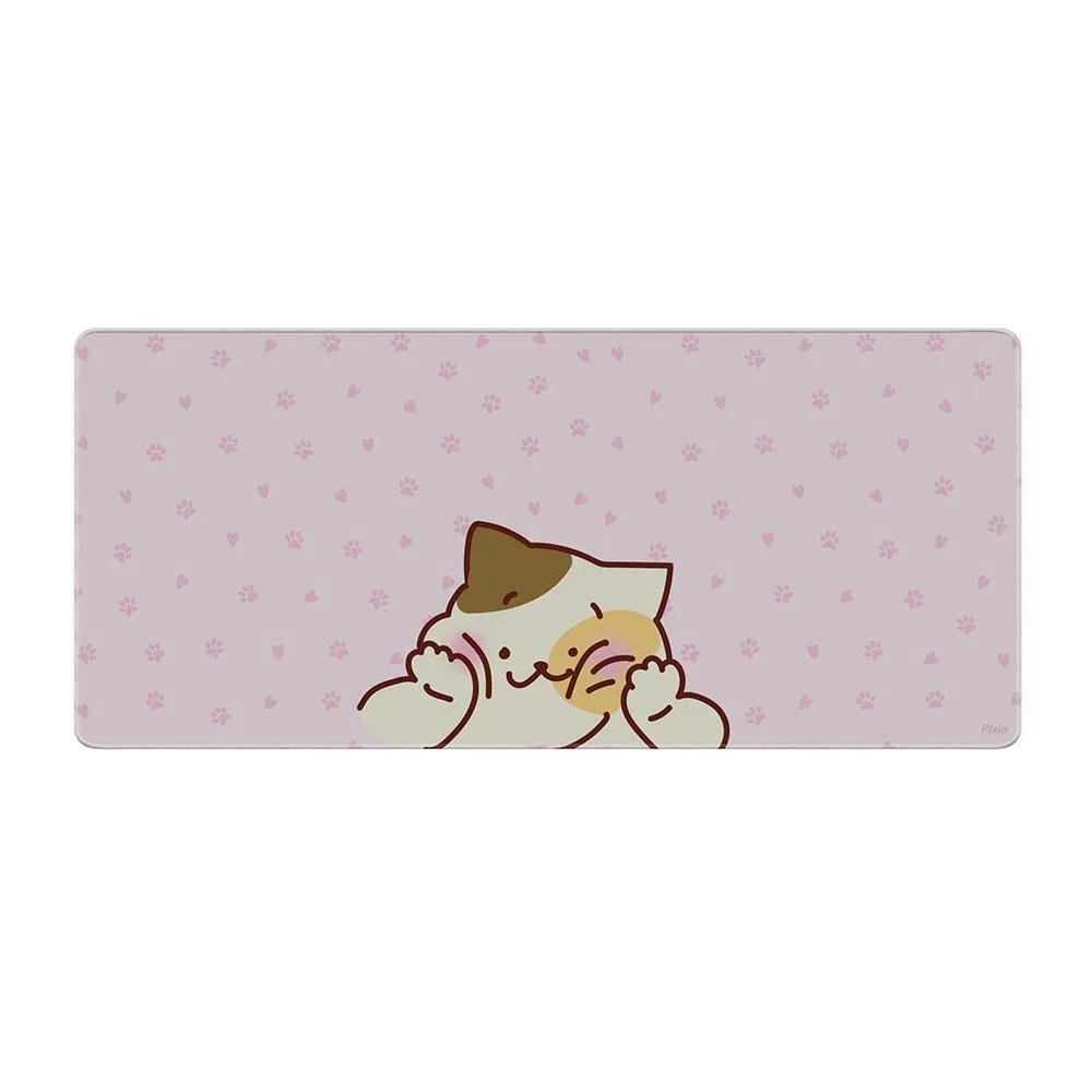 Pixio Pixio PXMP001XXL mouse pad 35.4 x 15.7 inch Squishy Cat Pink — product photo