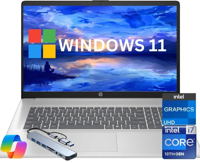 HP HP 17 laptop 17.3" FHD Core i7-1355U 64GB 1TB SSD — product photo