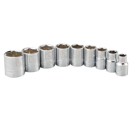 Steelman Steelman 78532 9-Piece 3/8" Drive SAE Socket Set — product photo
