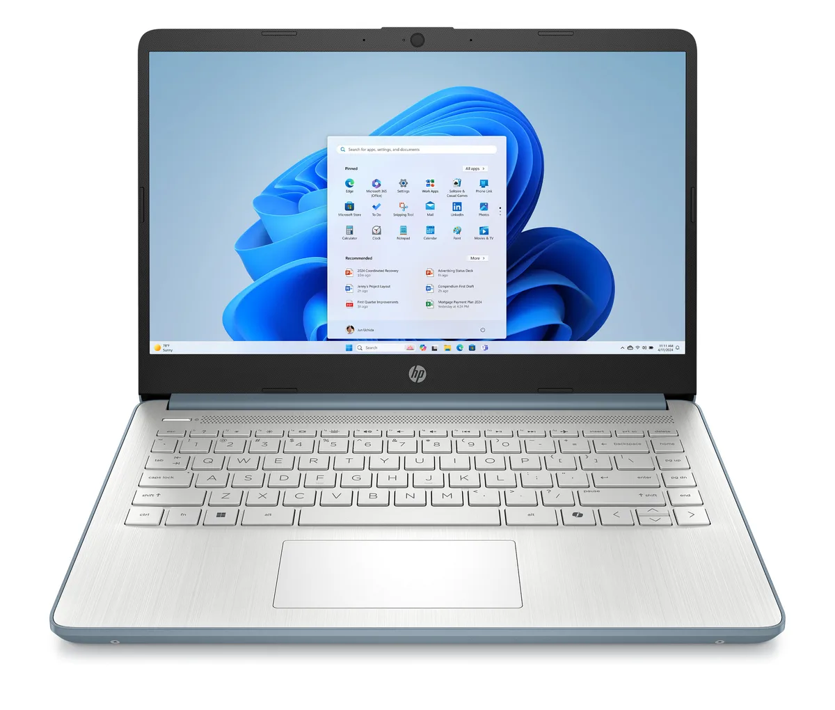 HP HP 14-dq6103ds BK1P0UAR#ABA 14.0" Touchscreen Intel Processor N150 4GB 128GB UFS Moonlight Blue refurbished — product photo