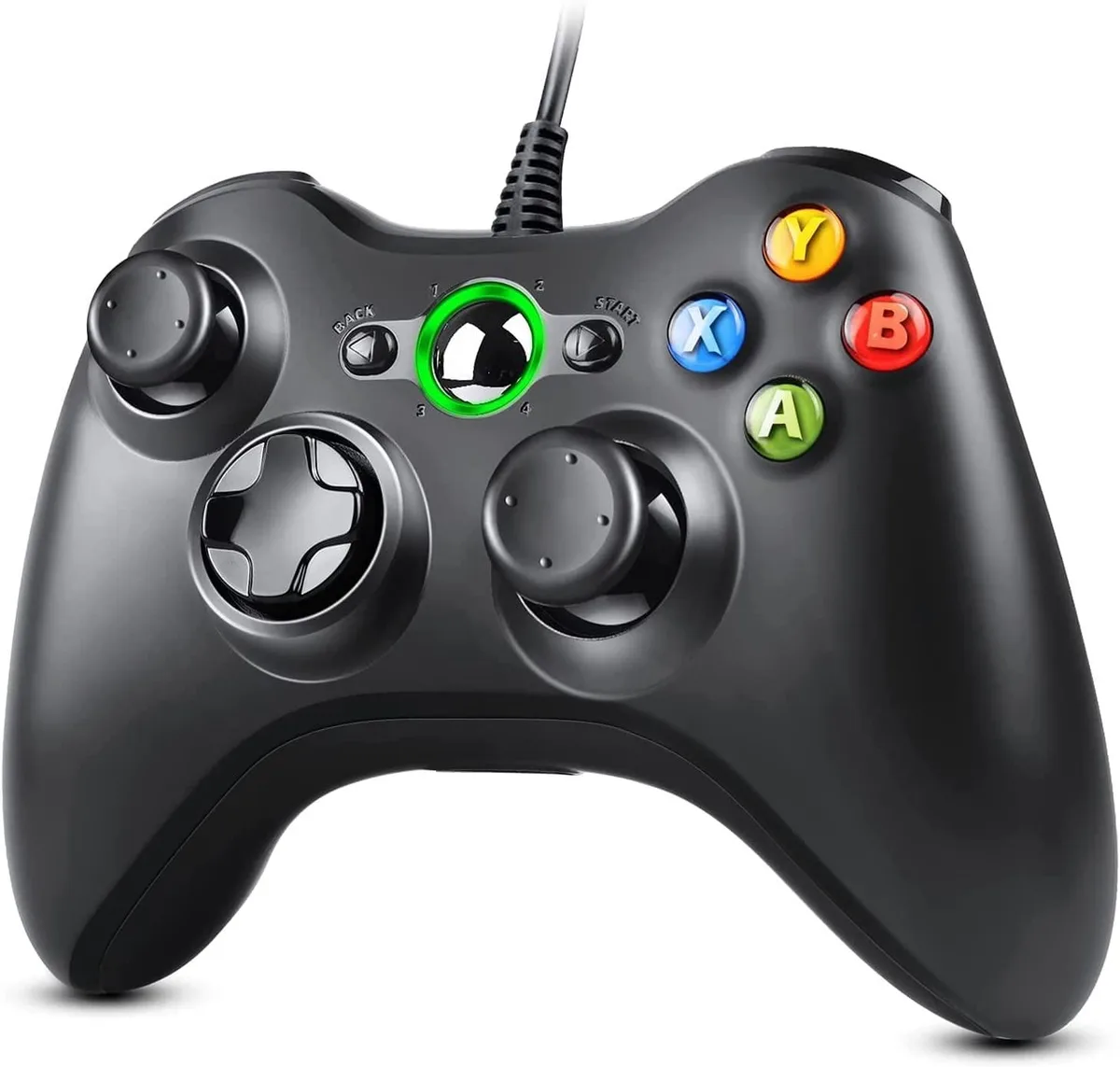 Bailink Bailink Xbox 360 Wired Controller Black 7.2 ft Cable 2.5 mm Jack — product photo