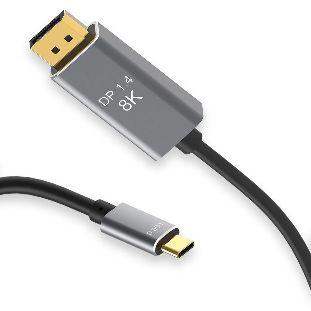 Jansicotek Jansicotek BK-CD2 USB-C to DisplayPort 1.4 cable 3.3 ft — product photo