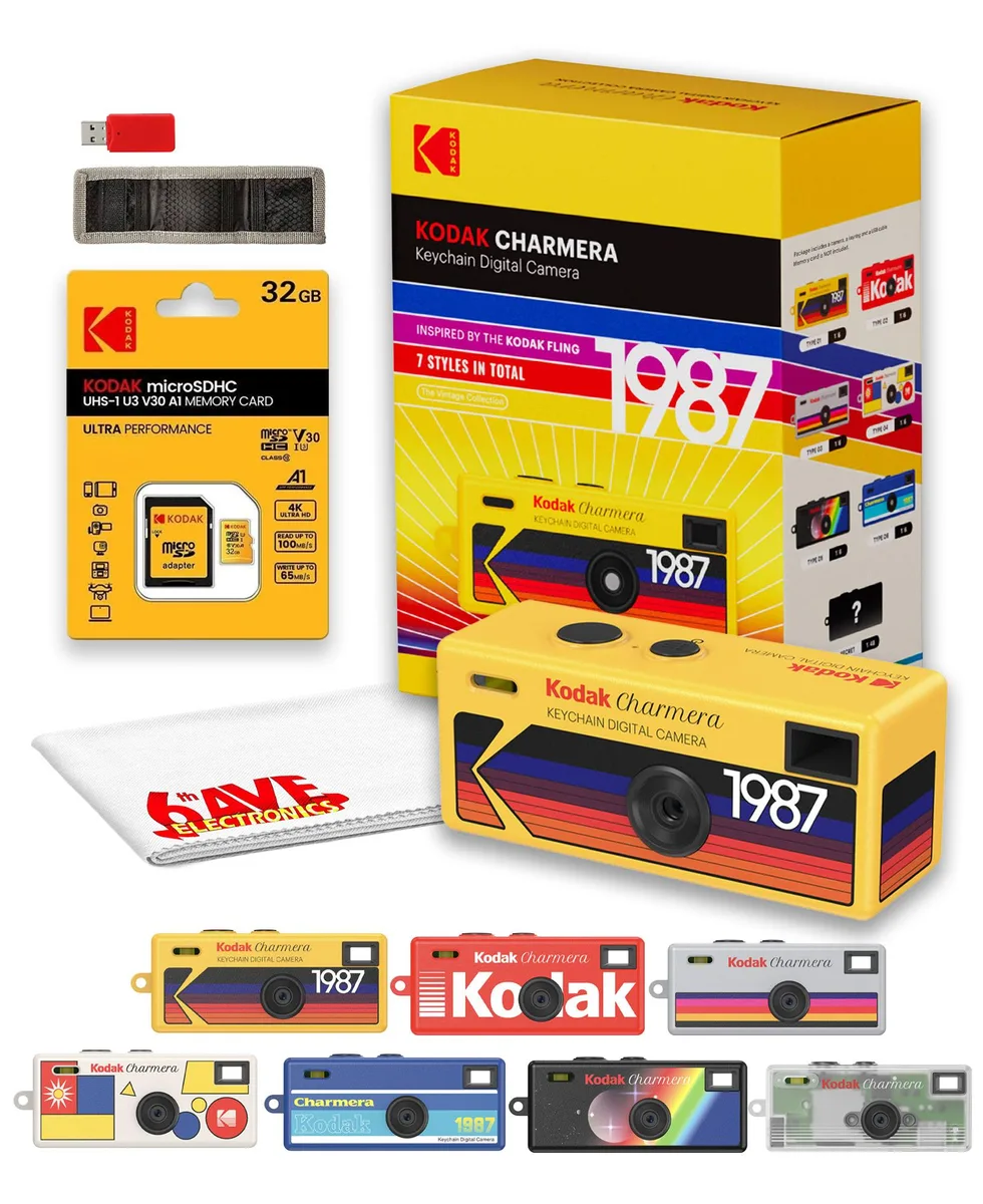 Kodak Kodak Charmera KDKRK0601 Keychain Camera Kit 32GB 1.6MP 1440x1080 — product photo