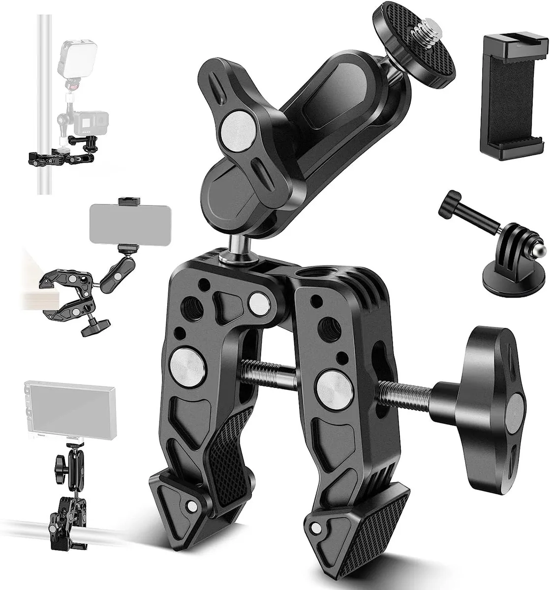 Werleo Werleo Super Clamp with Magic Arm Phone Mount Black — product photo