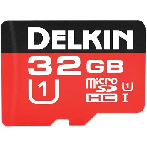 Delkin Delkin CVL 32GB microSDHC Class 10 U1 24/17MB/s memory card — product photo