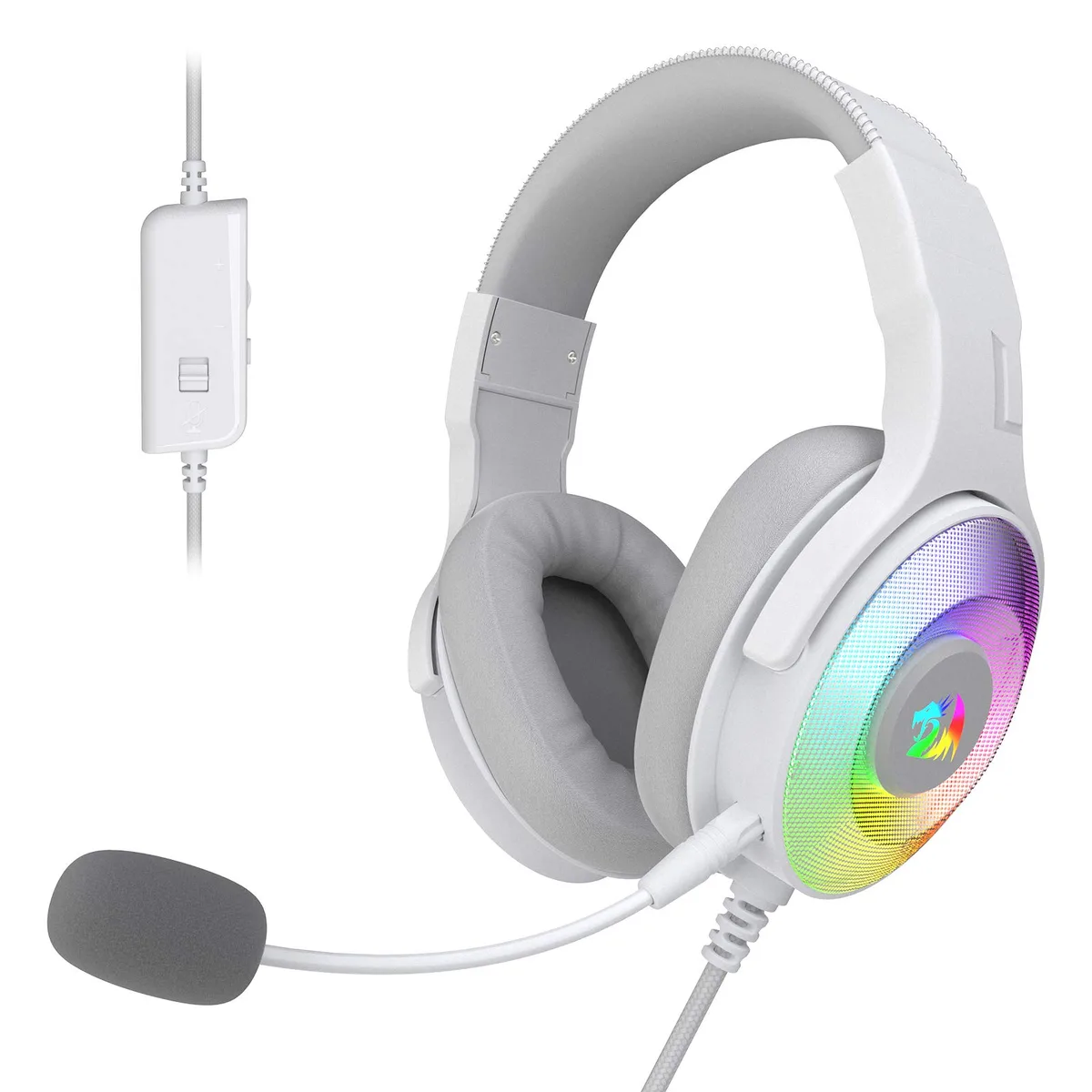 Redragon Redragon H350 Pandora White Wired Headset 50mm Drivers — product photo