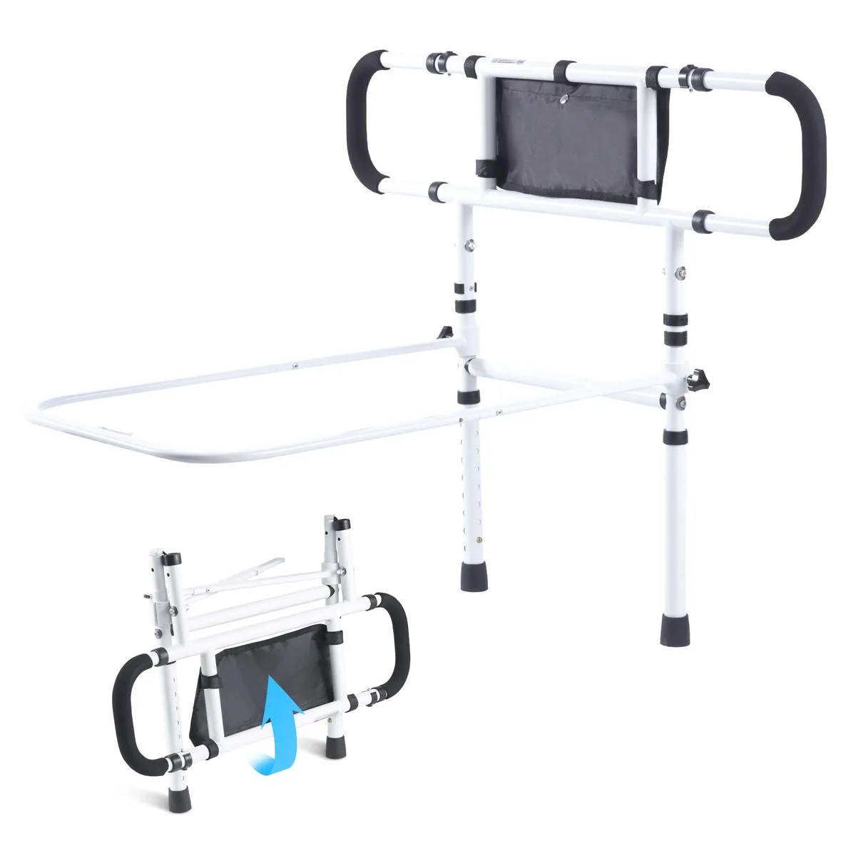 VEVOR VEVOR LQX-110050 180° Foldable Bed Rail 450lbs 4-Level Adjustable — product photo