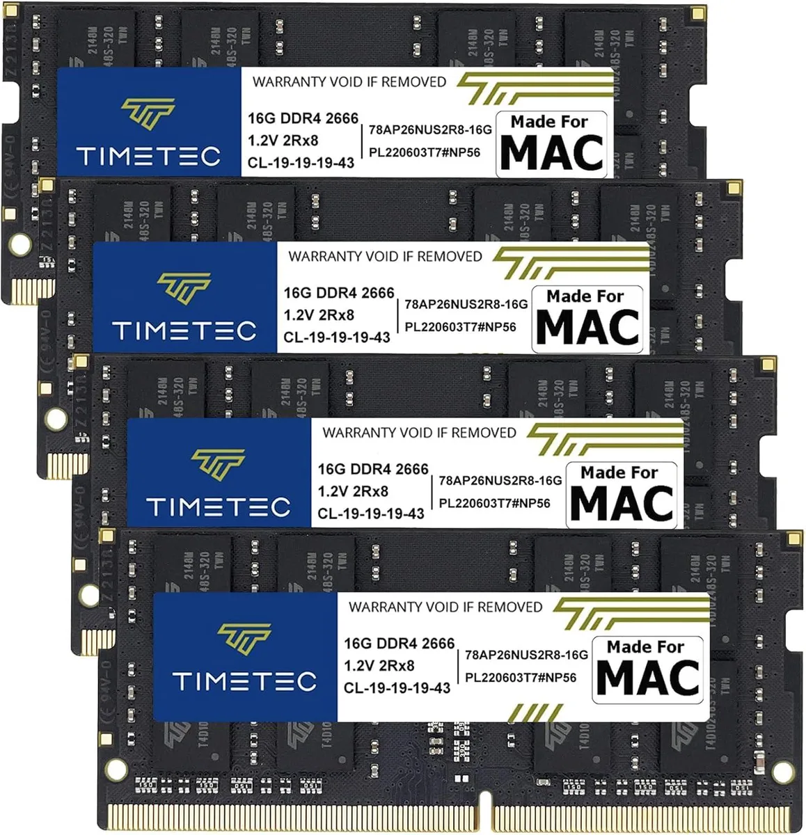 Timetec Timetec MR-H16D426S7E 64GB (4x16GB) DDR4 2666 CL19 laptop RAM — product photo