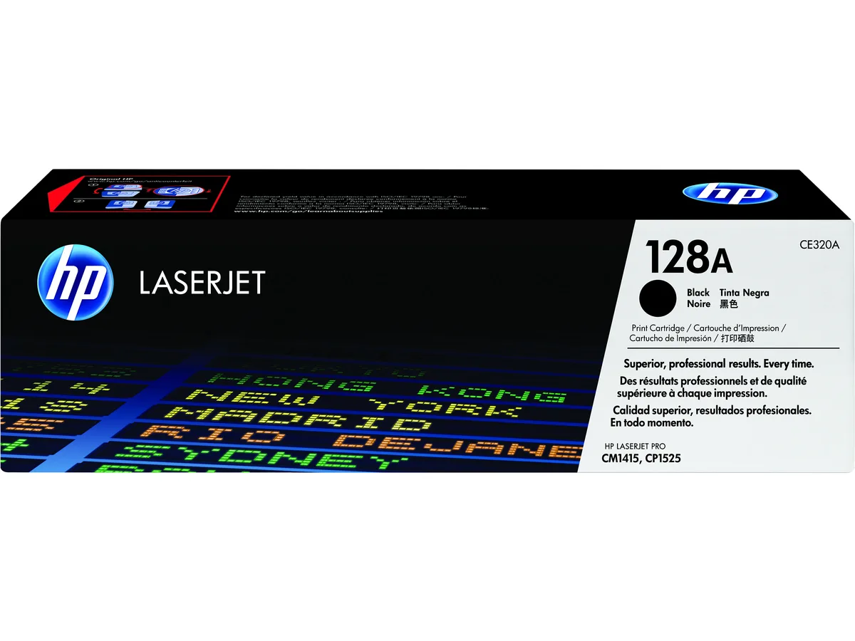 HP HP CE320A 128A Black Toner Cartridge 2000 Pages — product photo