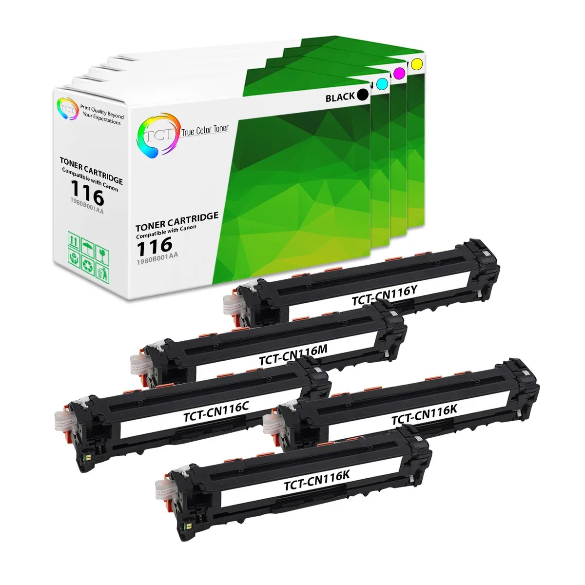 True Color Toner True Color Toner 116 5-Pack Toner Cartridge (4 Colors) — product photo