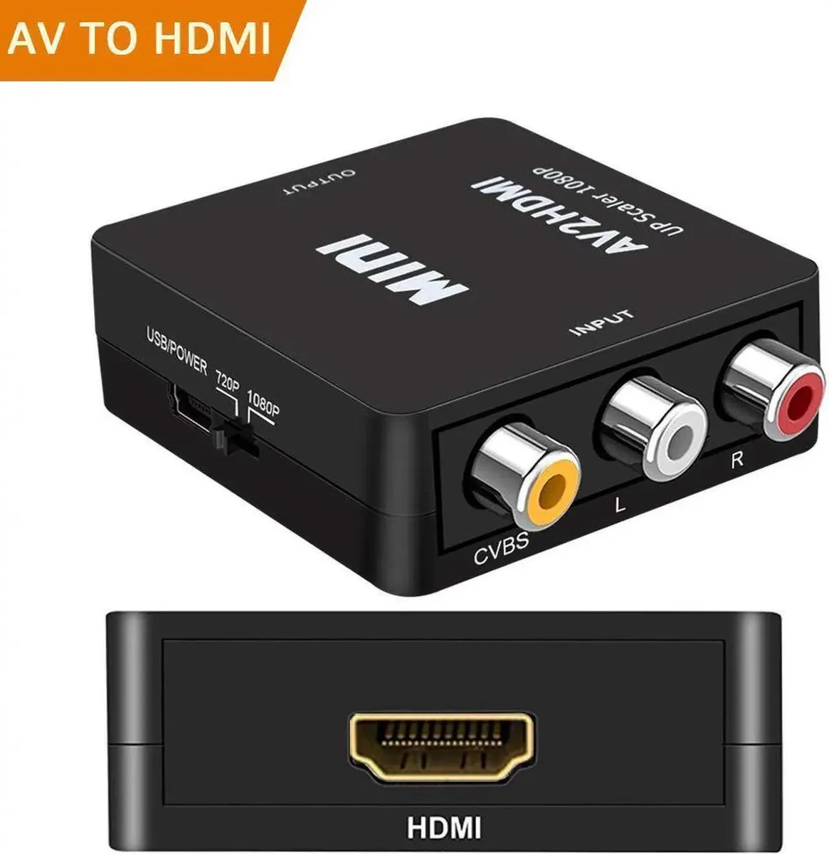 Vszerda Vszerda RCA to HDMI 1080p 60Hz audio video converter Black — product photo