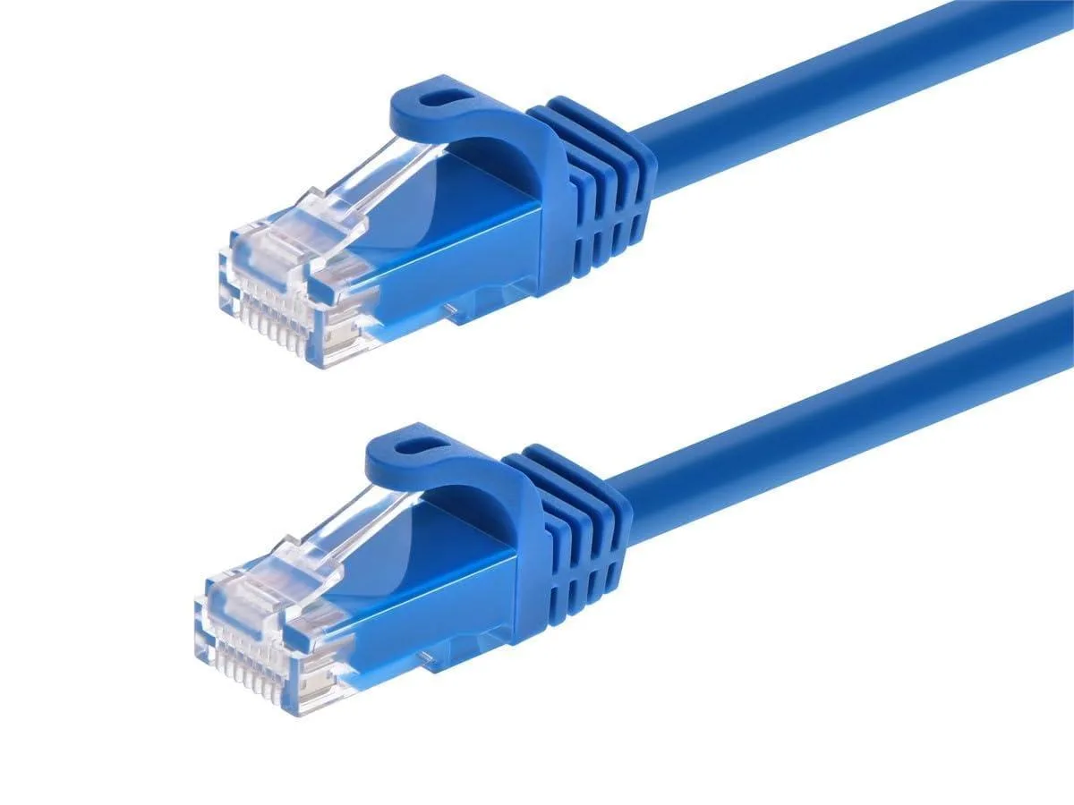 Monoprice Cat6A Ethernet Cable 550MHz 12-Pack 5ft Blue Flexboot — product photo