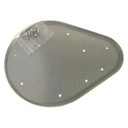 Dayton PPTCOL15G bottom plate, flat metal component with mounting holes