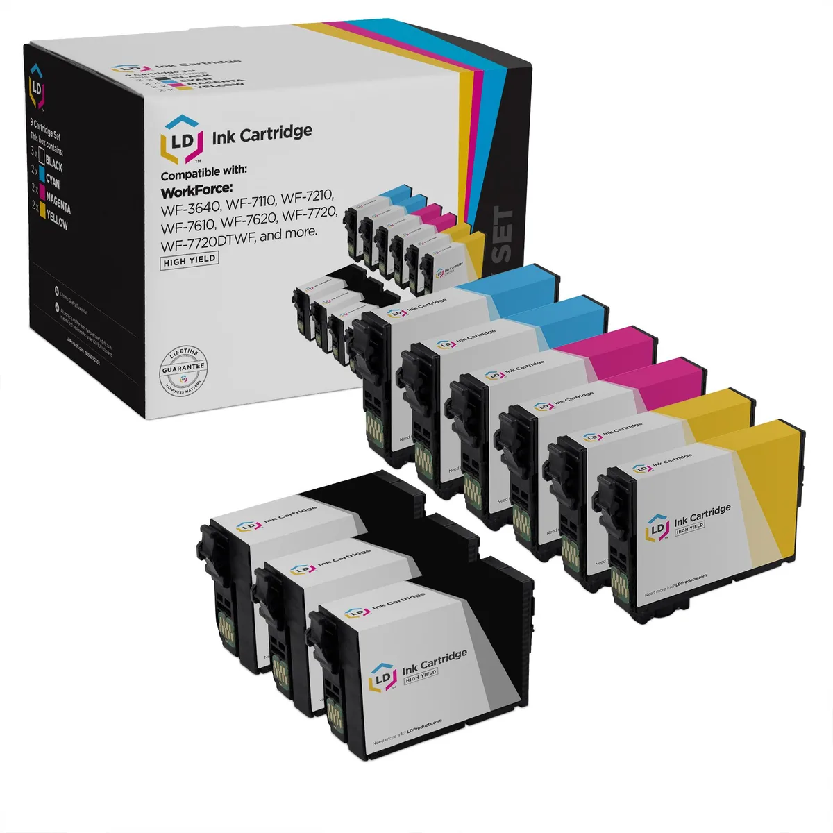 LD Products LD Products Epson 252XL Replacement Ink Cartridges 9-Pack (3 Black, 2 Cyan, 2 Magenta, 2 Yellow) High Yield — product photo