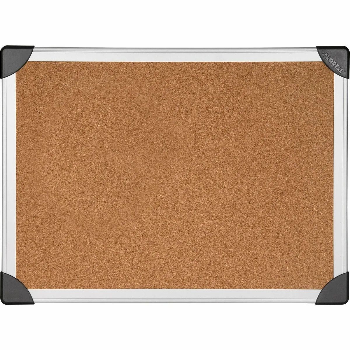 Lorell Lorell 19191 Cork Board 3'x2' Aluminum Silver/Brown .8mm supply — product photo