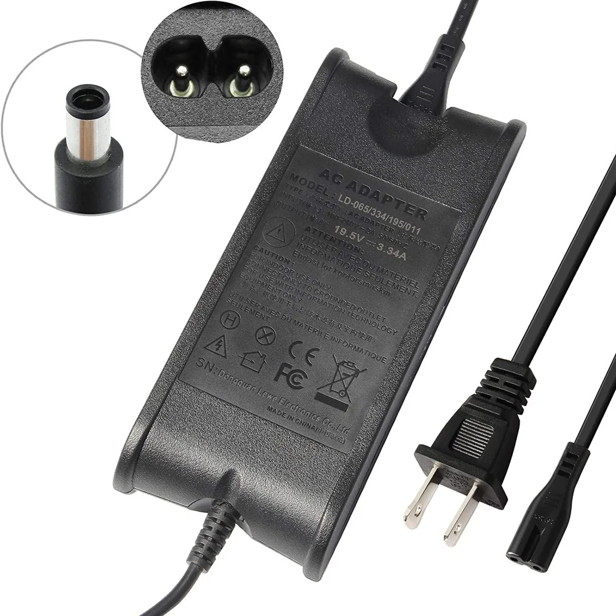myVolts myVolts 65W 19.5V 7.4mm AC adapter — product photo