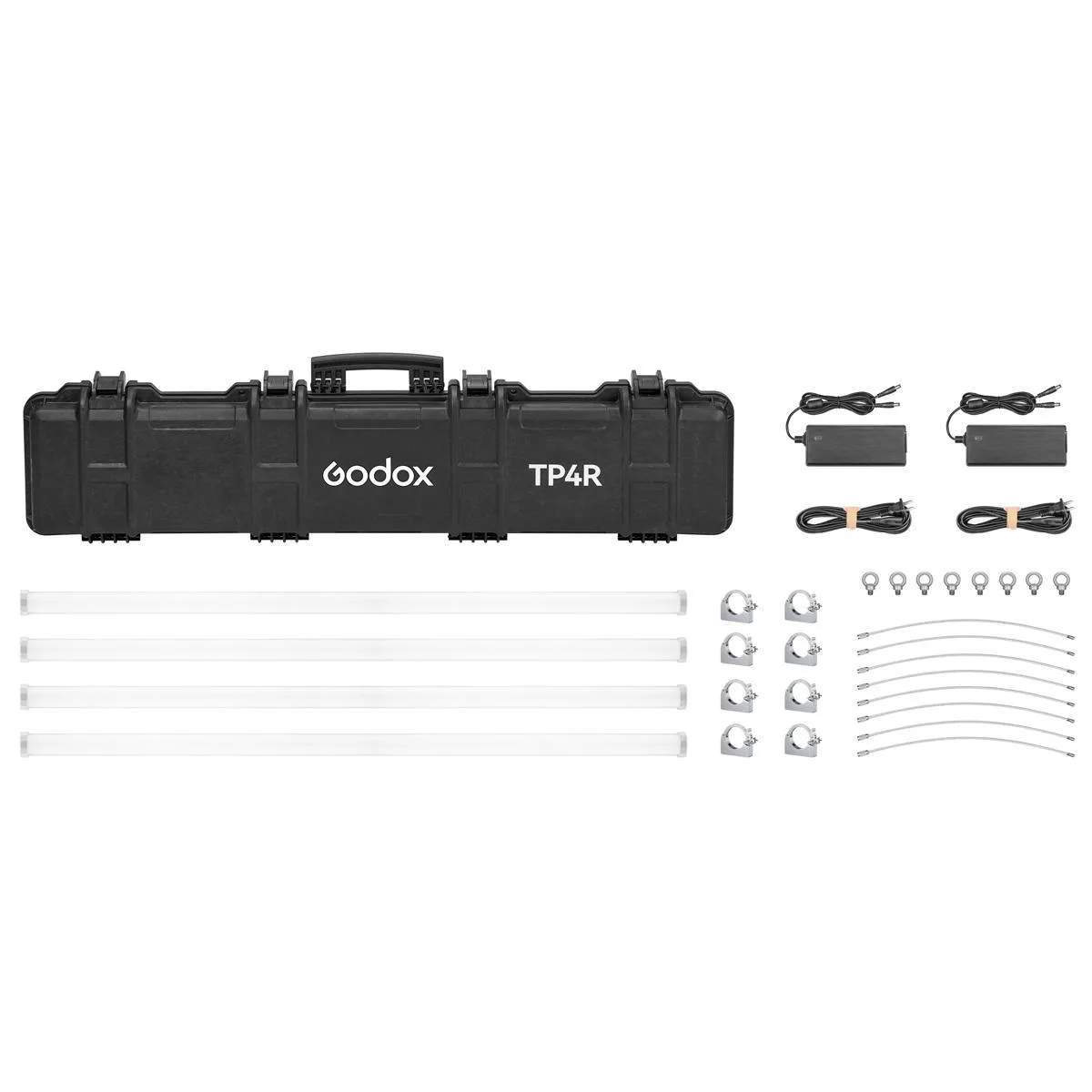 Godox Photo Equipment Co. Ltd Godox Photo Equipment Co. Ltd TP4R 4 ft 64W RGBWW LED Pixel Tube 4-Light Kit — product photo