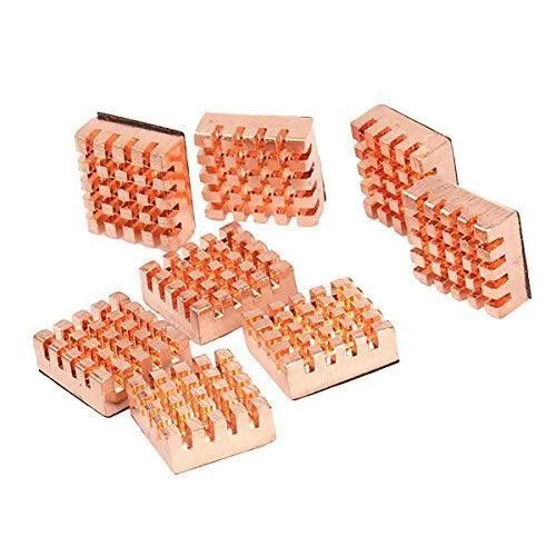 EN-Labs EN-Labs 8pcs Copper Heatsink 14x12x5.5mm Self-Stick DIY Cooling — product photo