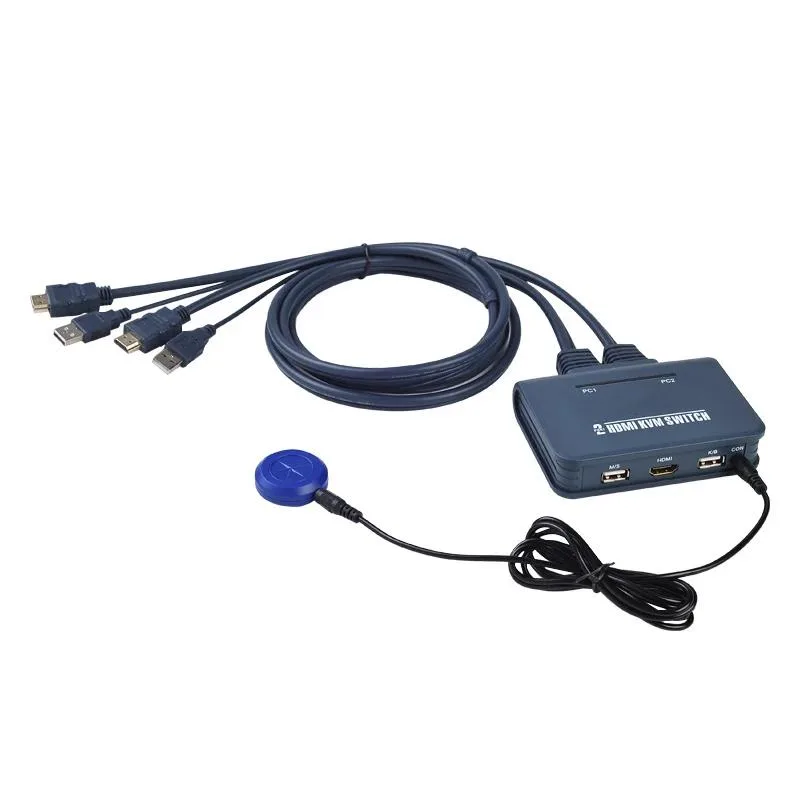 YINGHUA YINGHUA 2-Port VGA DVI 4K HDMI KVM Switch with Remote — product photo