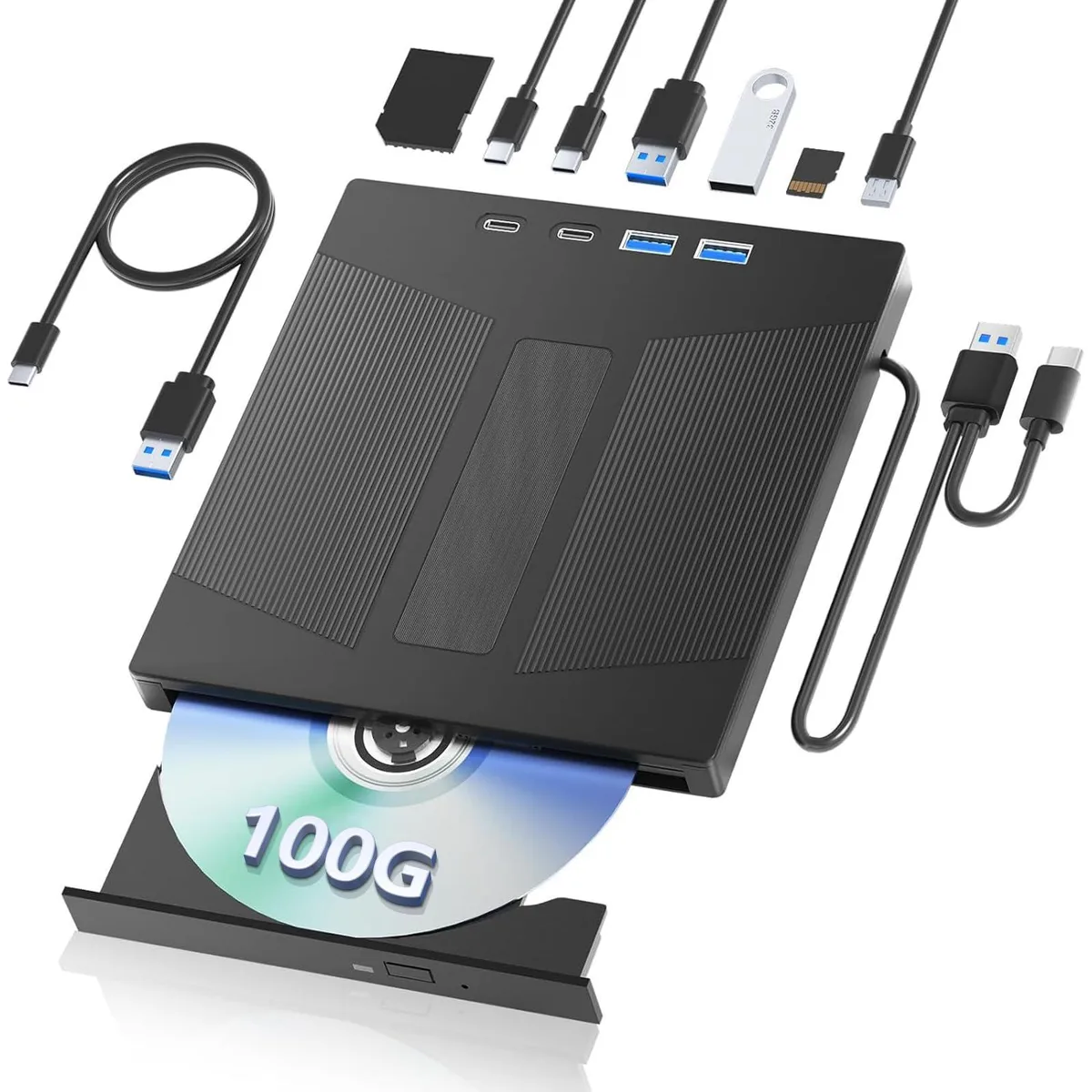 Taopjwr XD0028E 7-in-1 External Blu-ray Drive — product photo