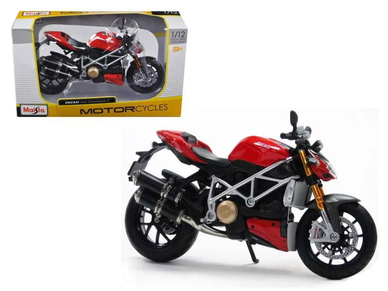 Maisto Maisto Ducati Mod Streetfighter S Red 1/12 Diecast Motorcycle hobby collectible — product photo