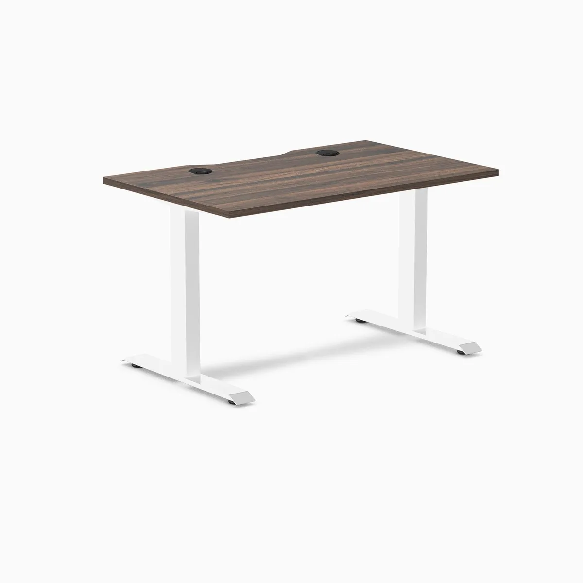Desky Desky Zero Scalloped Laminate Desk Jarrah Legno White 47.2 x 29.5 in — product photo