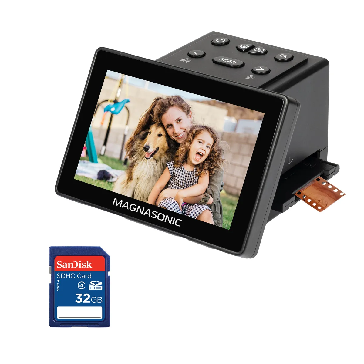 MAGNASONIC MAGNASONIC FS70 25MP film scanner 5" display HDMI — product photo